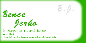 bence jerko business card